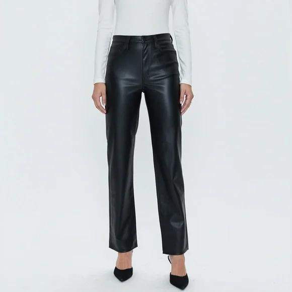 🖤CASSIE SUPER HIGH RISE STRAIGHT - SLATE BLACK🖤 - Picture 1 of 8